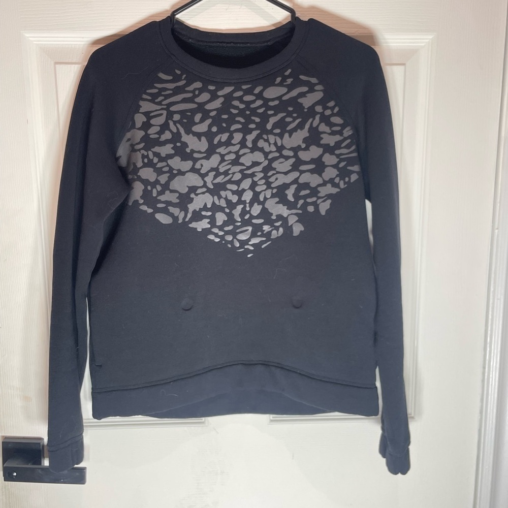 lululemon athletica Black Crew Neck Sweater